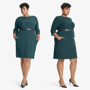 MM Lafleur The Etsuko Dress Green Size +1